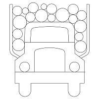 logging truck single